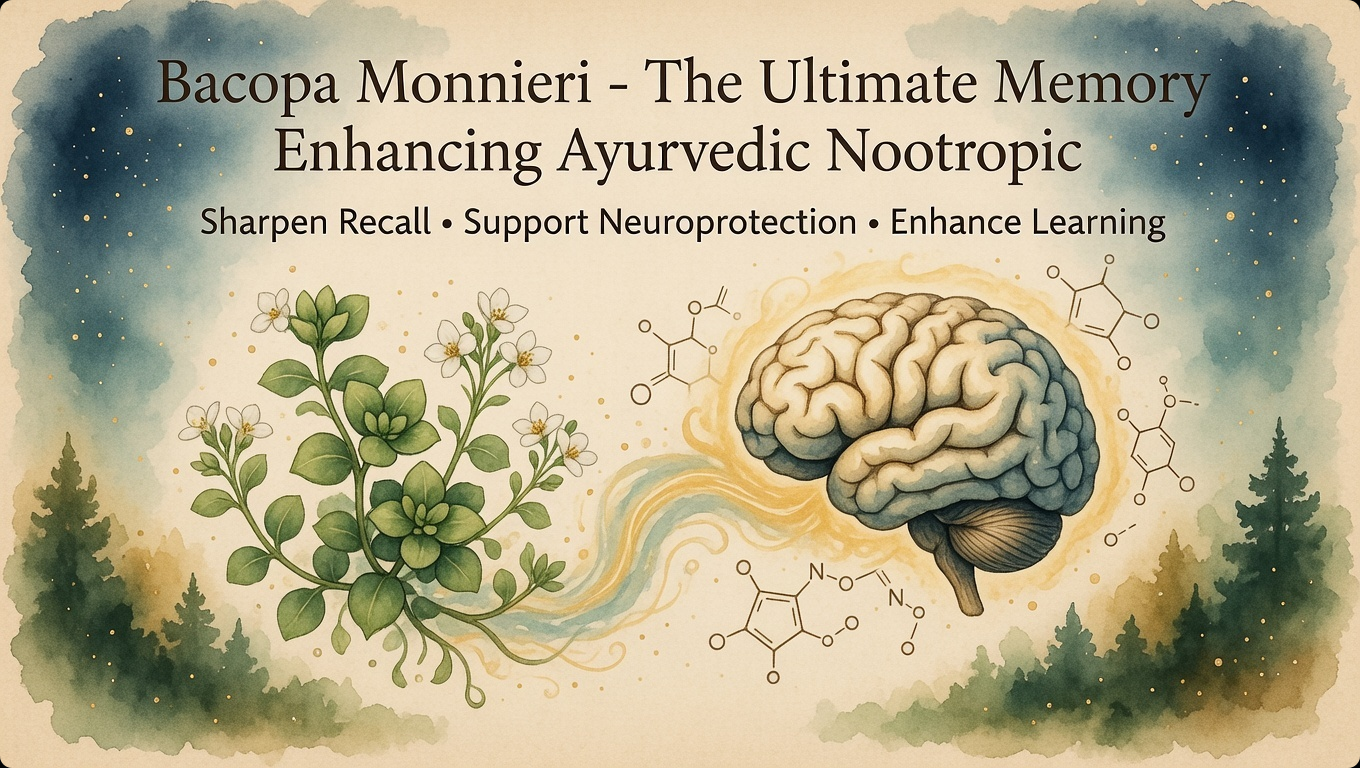 Bacopa Monnieri - The Ultimate Memory Enhancing Ayurvedic Nootropic Bacopa Monnieri