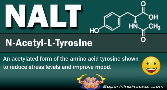 NALT (N-Acetyl-L-Tyrosine) Nootropic – Mood & Stress Relief + Productivity!