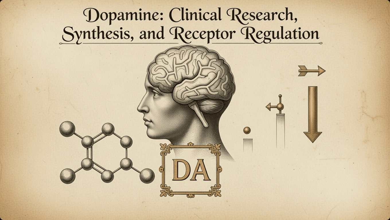 Dopamine: Clinical Research, Synthesis, and Receptor Regulation