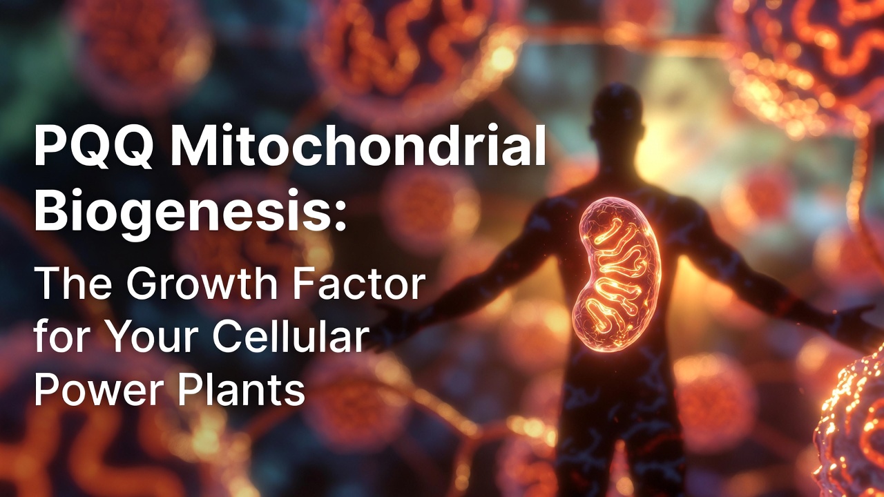 PQQ Mitochondrial Biogenesis: The Growth Factor for Your Cellular Power Plants